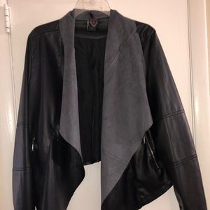 Torrid Open Flap Faux Leather Jacket